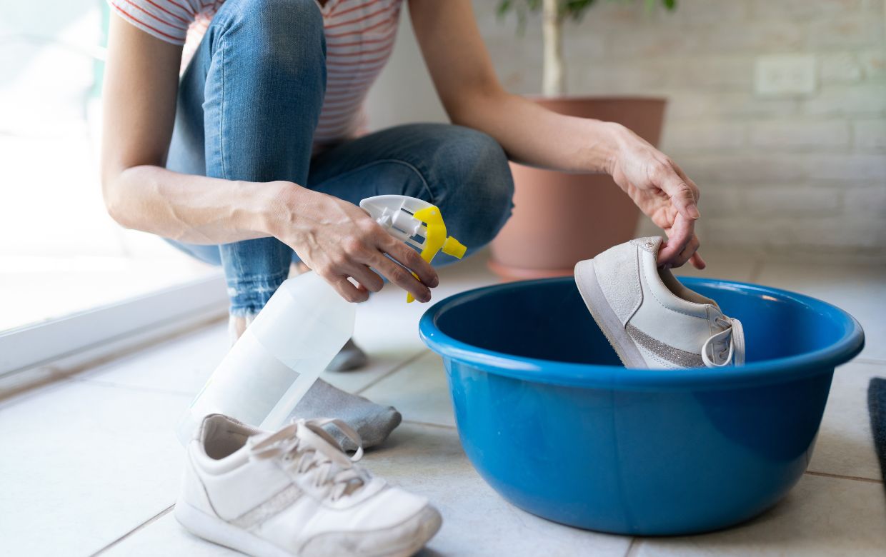 desinfecter chaussure