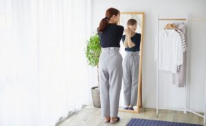 pantalon taille haute
