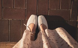 femme en ballerine