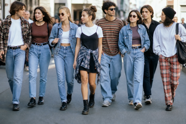 Les 10 vêtements incontournables des années 90 qui font leur grand retour