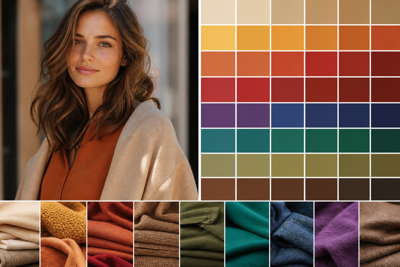 Quelle couleur porter quand on est de colorimétrie Automne ? La palette complète et harmonieuse
